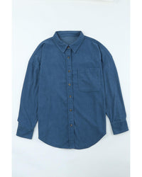 Thumbnail for Azura Exchange Button Pocket Corduroy Shirt - 3XL