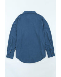 Thumbnail for Azura Exchange Button Pocket Corduroy Shirt - 3XL