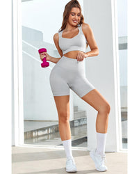 Thumbnail for Azura Exchange Ribbed Sleeveless Gym Top with Joint Straps - L