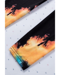 Thumbnail for Azura Exchange Tie Dye Hollow Out Fitness Leggings - L