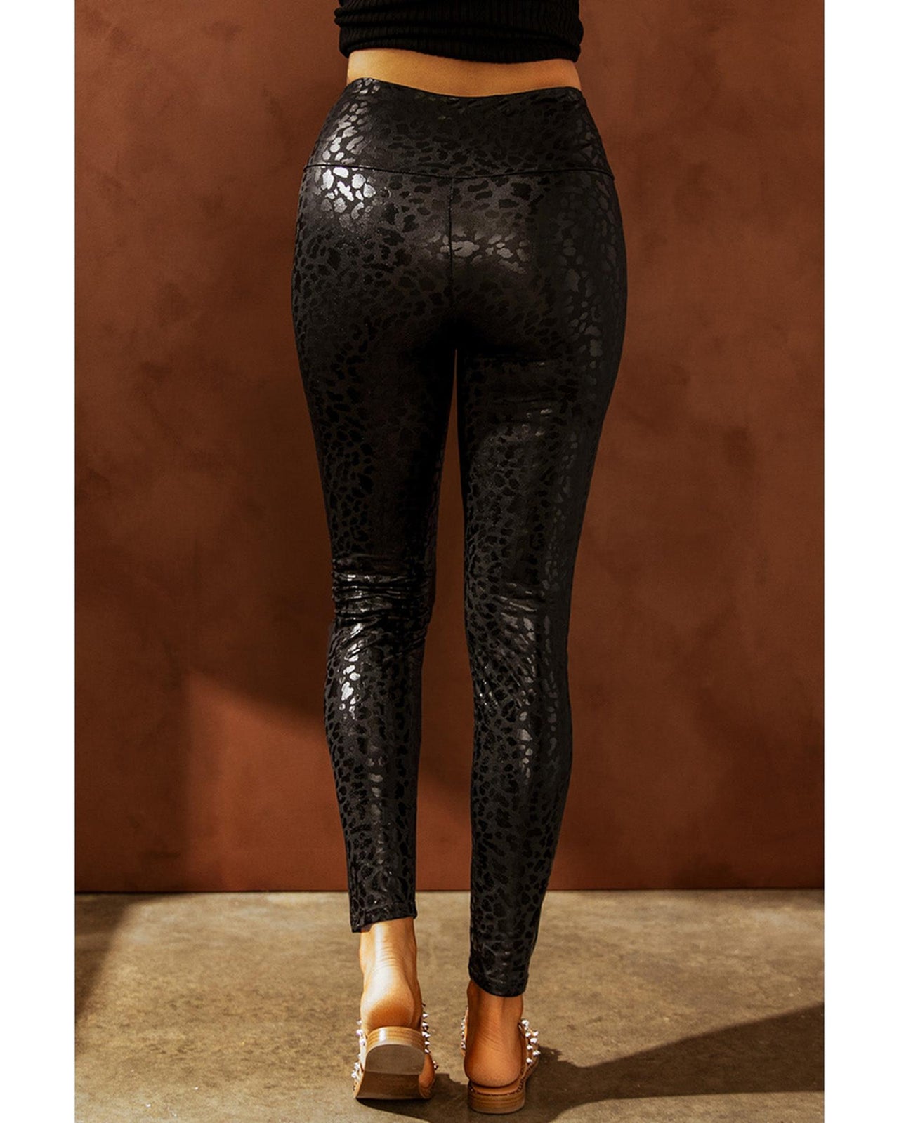 Azura Exchange Leopard Textured Leggings - XL