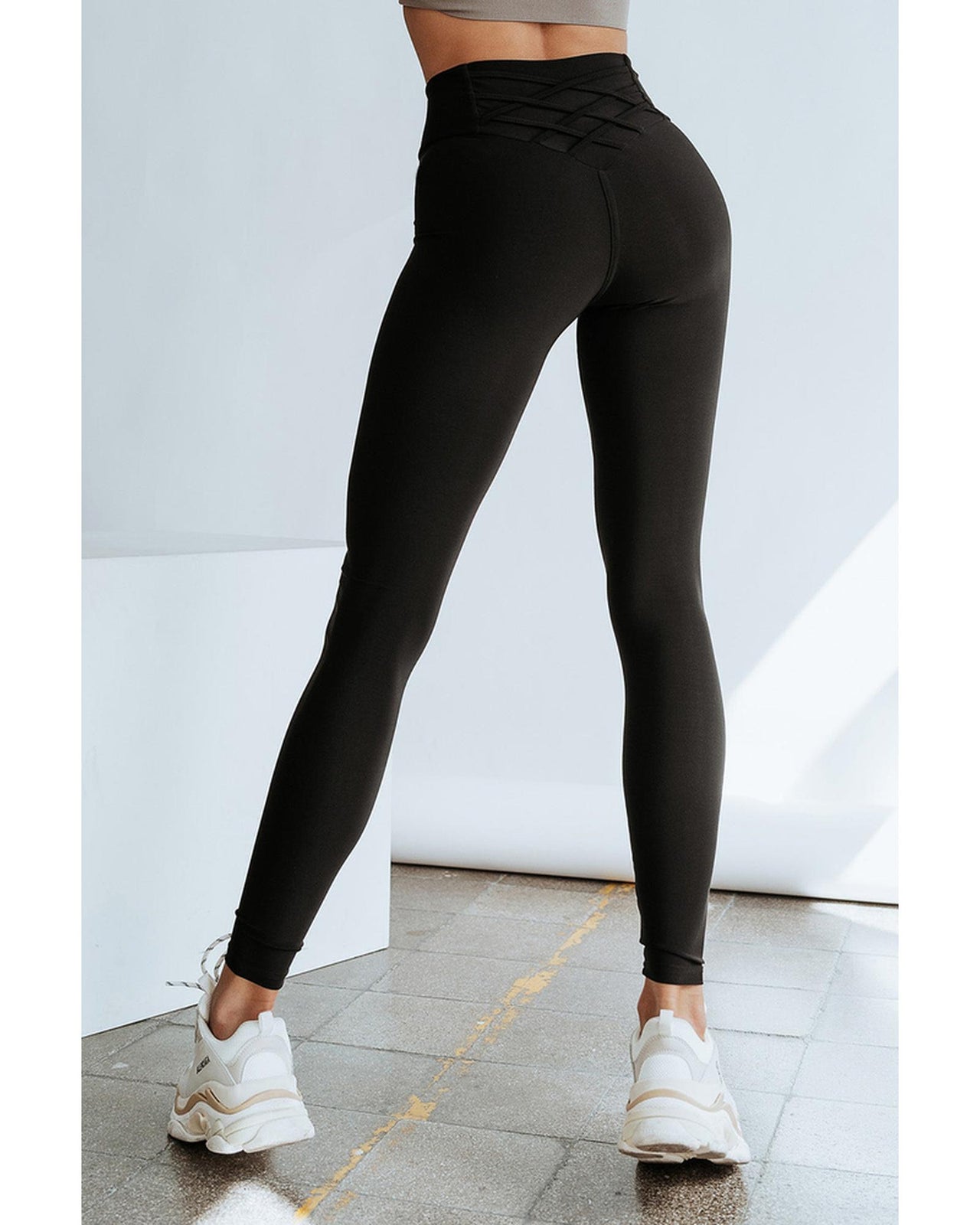 Azura Exchange Tummy Control High Waist Leggings - L