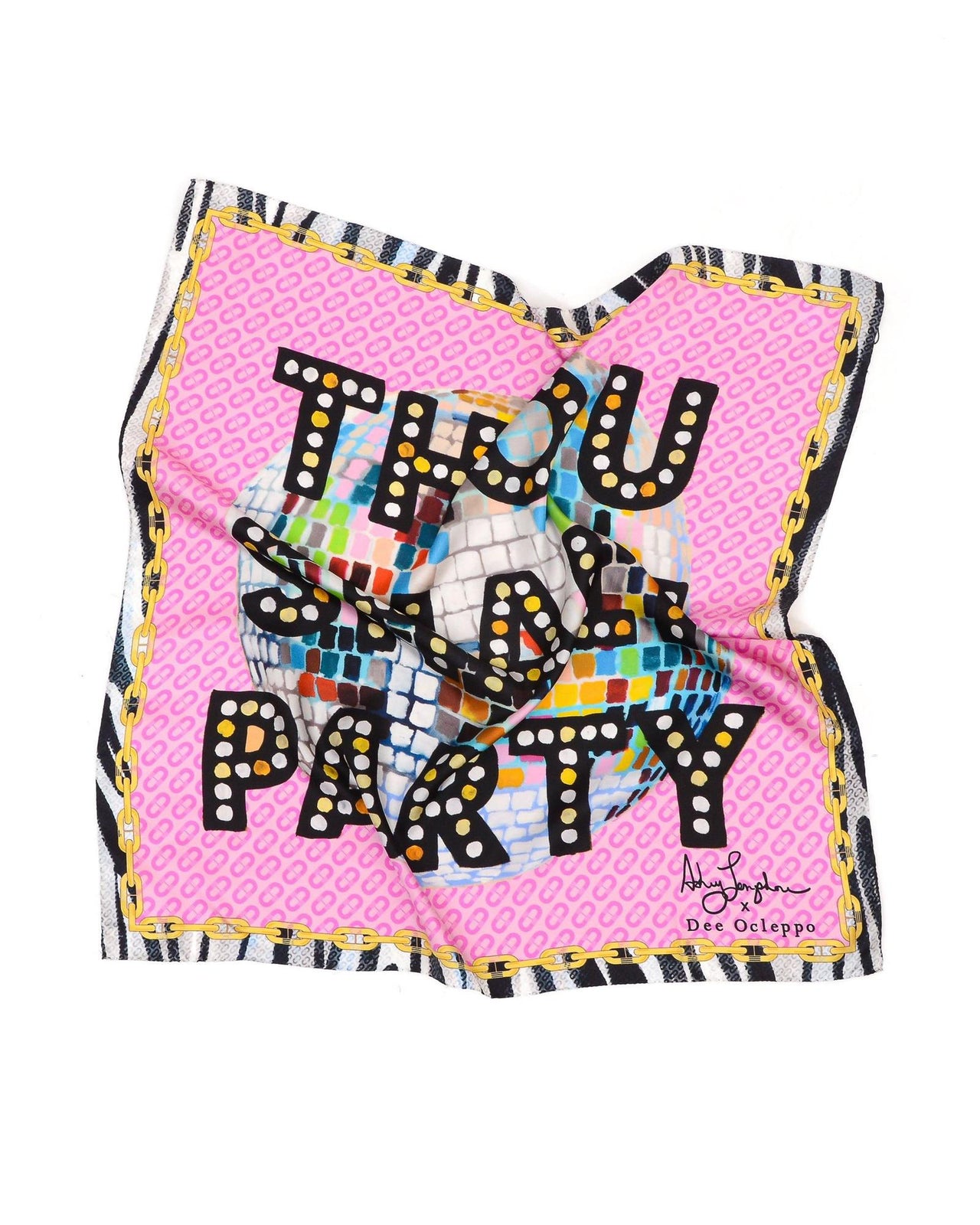 Party Silk Scarf - One Size