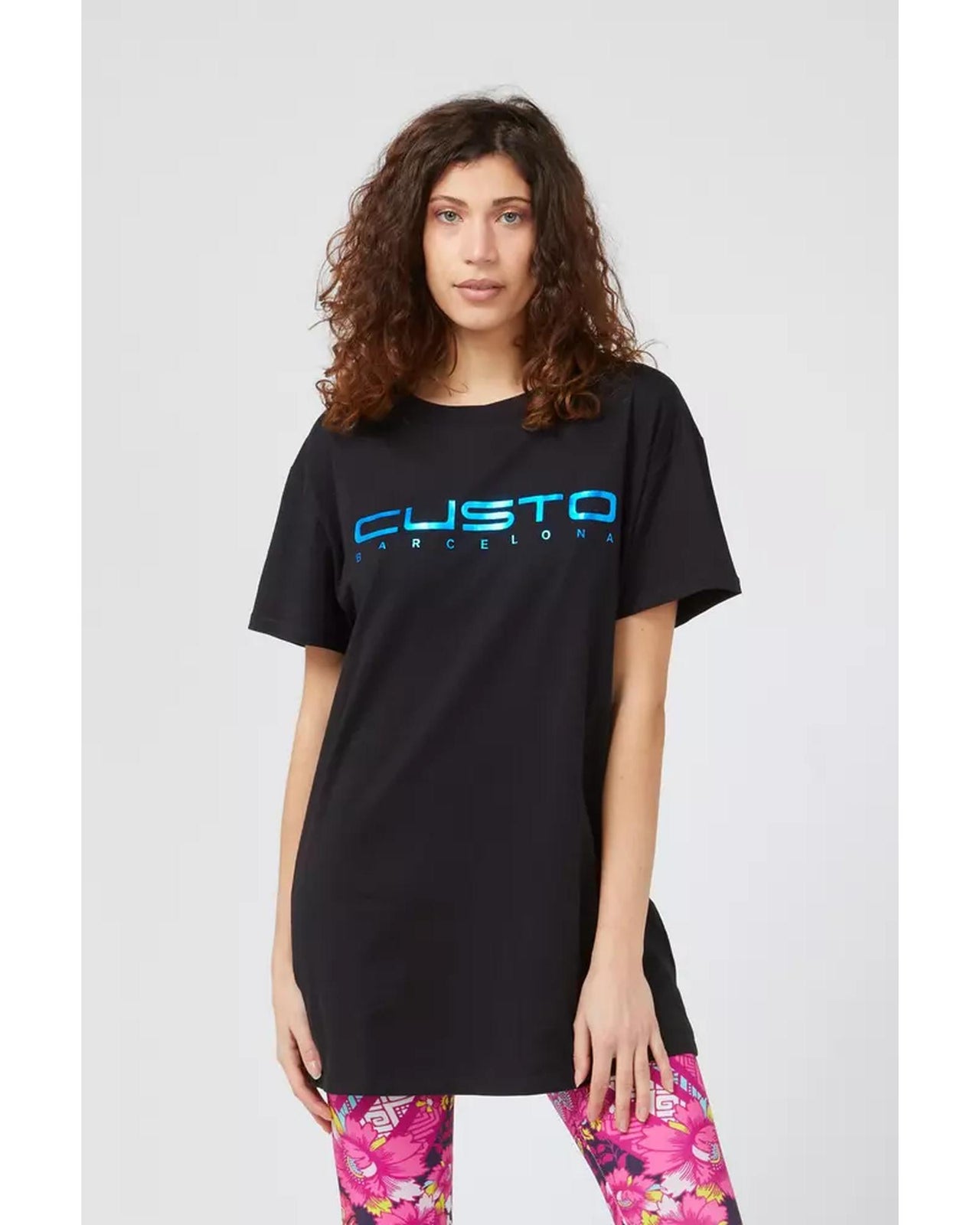 Front Print Oversized T-shirt M Women