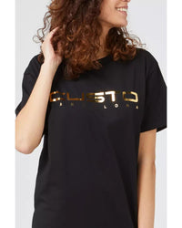 Thumbnail for Oversized Front Print T-shirt M Women