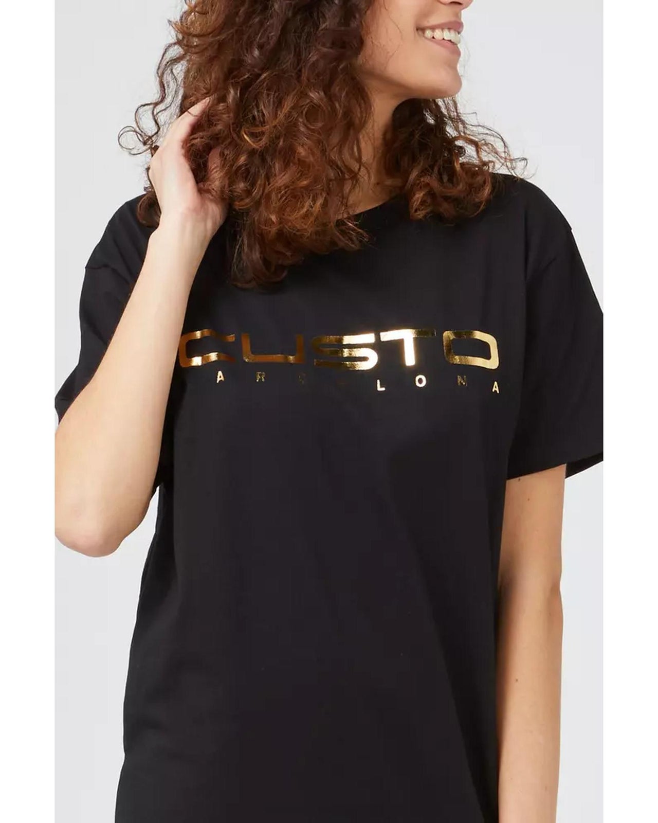 Oversized Front Print T-shirt S Women