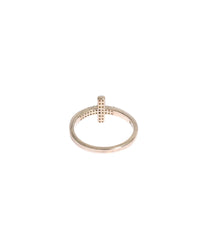 Thumbnail for NIALAYA 925 Silver CZ Cross Ring 49 EU Women