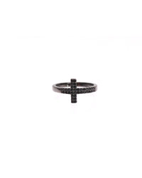 Thumbnail for NIALAYA Sterling Silver Black CZ Ring 52 EU Women