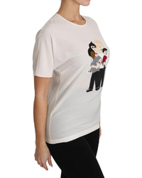 Thumbnail for DOLCE & GABBANA Figure Family Silk T-Shirt 40 IT Women