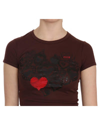 Thumbnail for Crew Neck Short Sleeve Blouse with Logo Details 42 IT Women