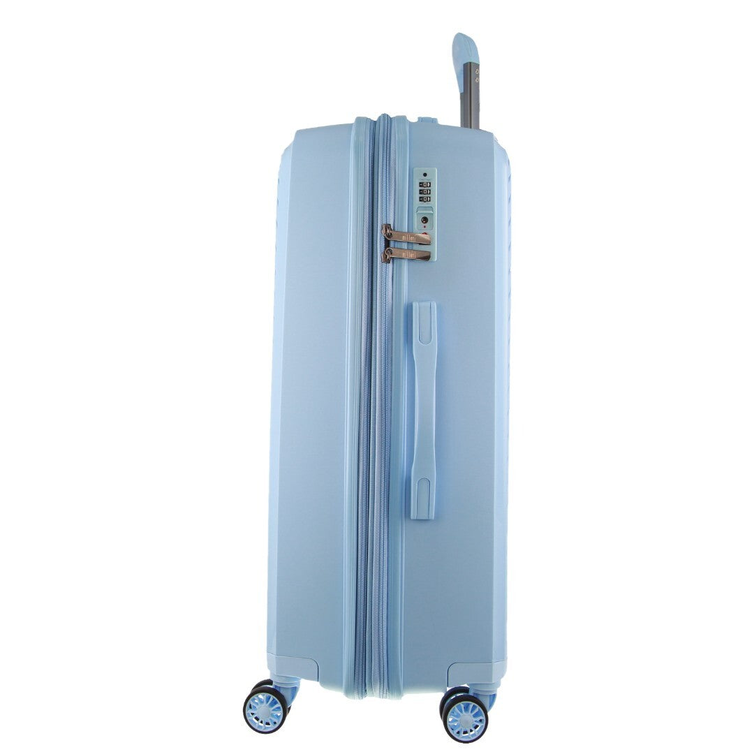 Milleni Hardshell Checked Luggage Bag Travel Suitcase 75cm (124L) - Blue