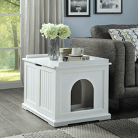 Thumbnail for Cleo Cat Litter Cabinet, White