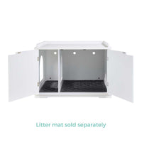 Thumbnail for Cleo Cat Litter Cabinet, White