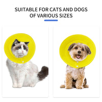 Thumbnail for Ondoing Pet Dog Cat Elizabethan Collar Adjustable Cone Mesh Recovery Multicolor