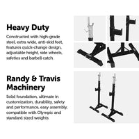 Thumbnail for Squat Rack Stand Pair Bench Press Weight Lifting Barbell