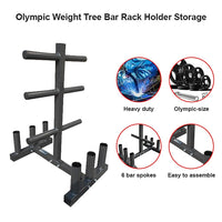 Thumbnail for Olympic Weight Tree Bar Rack Holder Storage