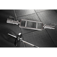 Thumbnail for Chrome Olympic Tricep Bar Barbell Heavy Duty with Spring Collars