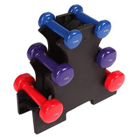 Thumbnail for 6-Piece Dumbbell Set with Rack