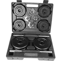 Thumbnail for 20kg Black Dumbbell Set with Carrying Case