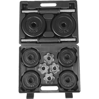 Thumbnail for 20kg Black Dumbbell Set with Carrying Case