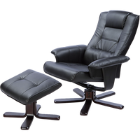 Thumbnail for PU Leather Massage Chair Recliner Ottoman Lounge Remote