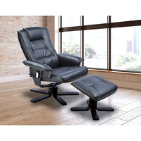 Thumbnail for PU Leather Massage Chair Recliner Ottoman Lounge Remote