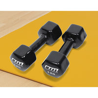 Thumbnail for 5kg Dumbbells Pair PVC Hand Weights Rubber Coated