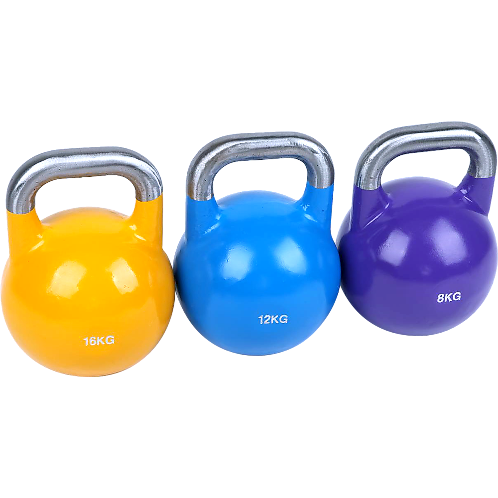 8KG, 12KG, 16KG Pro-Grade Steel KettleBell Set