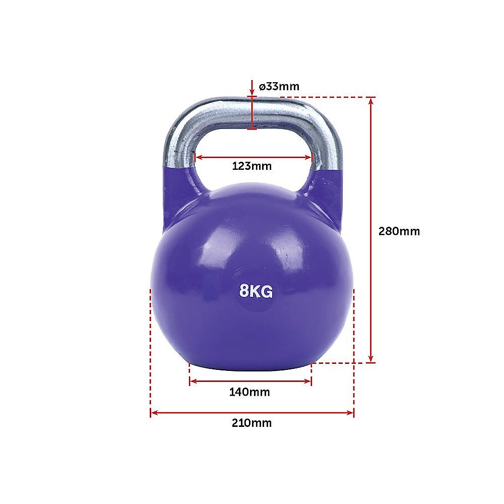 8KG, 12KG, 16KG Pro-Grade Steel KettleBell Set