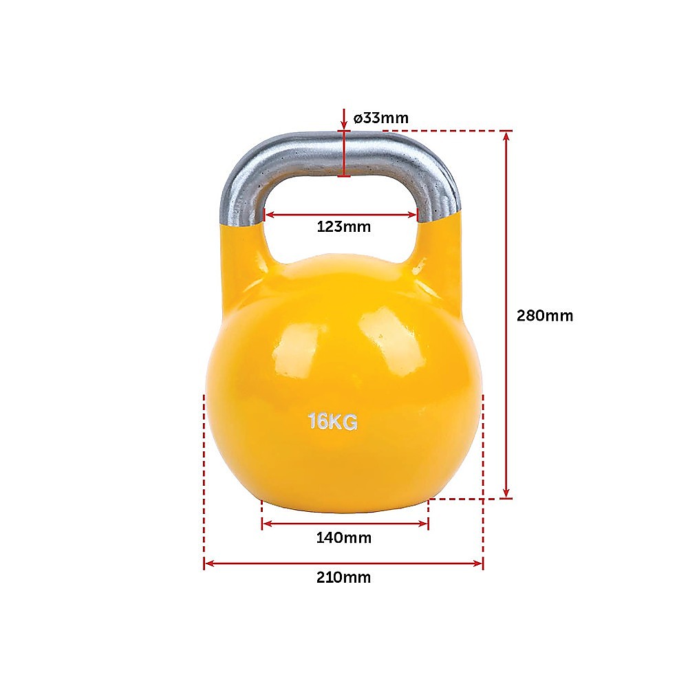 8KG, 12KG, 16KG Pro-Grade Steel KettleBell Set