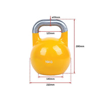 Thumbnail for 8KG, 12KG, 16KG Pro-Grade Steel KettleBell Set