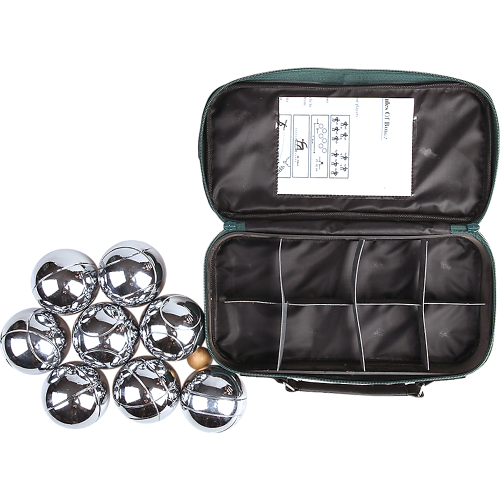 Deluxe Boules Bocce 8 Alloy Ball Set