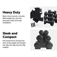 Thumbnail for 12kg Dumbbell Weights Set