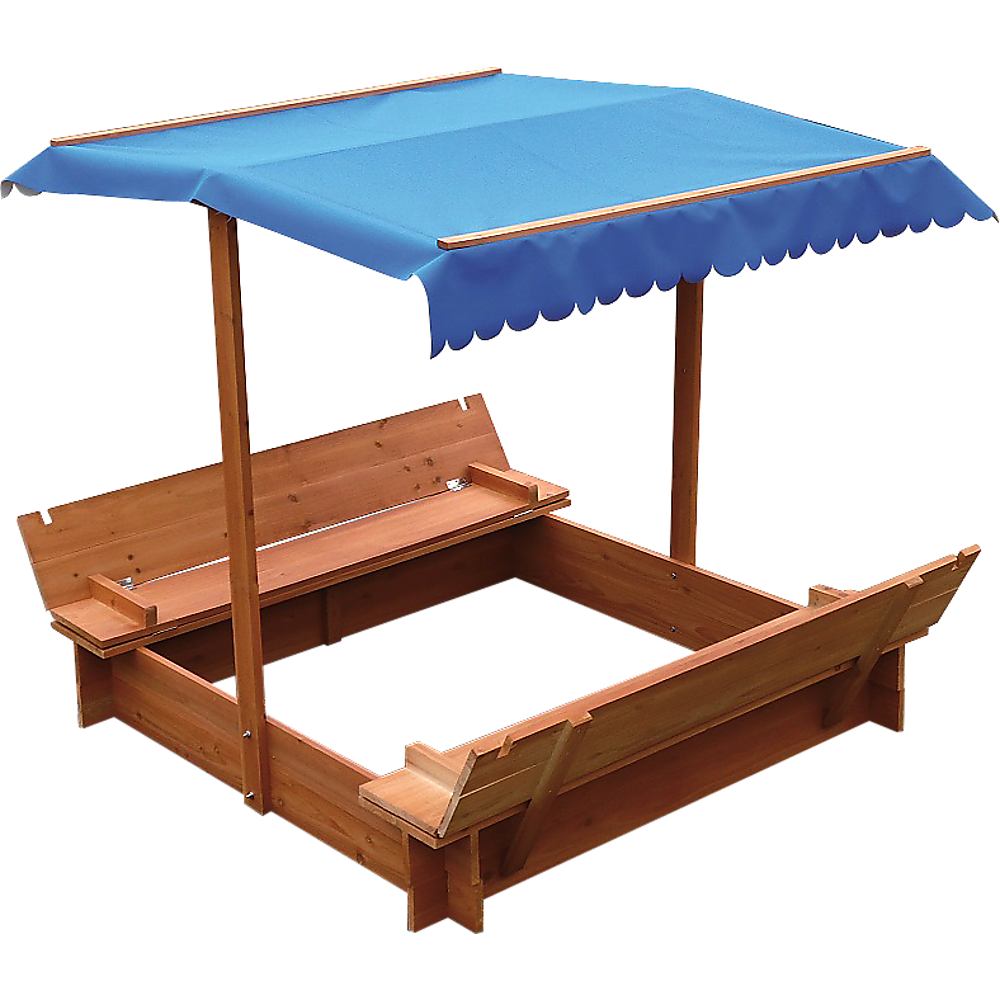 Kids Wooden Toy Sandpit with Canopy