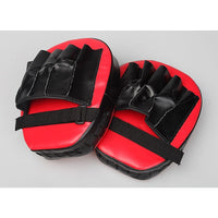 Thumbnail for 2 x Thai Boxing Punch Focus Gloves Kit Training Red & Black