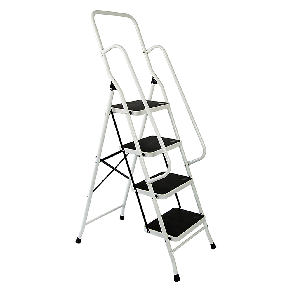 Foldable Non Slip 4 Step Steel Ladder