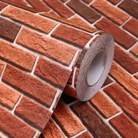 Thumbnail for 10m 3D Red Brick Print Theme Wallpaper