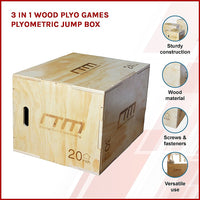 Thumbnail for 3 IN 1 Wood Plyo Games Plyometric Jump Box