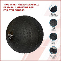 Thumbnail for 15kg Tyre Thread Slam Ball Dead Ball Medicine Ball for Gym Fitness