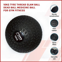 Thumbnail for 10kg Tyre Thread Slam Ball Dead Ball Medicine Ball for Gym Fitness