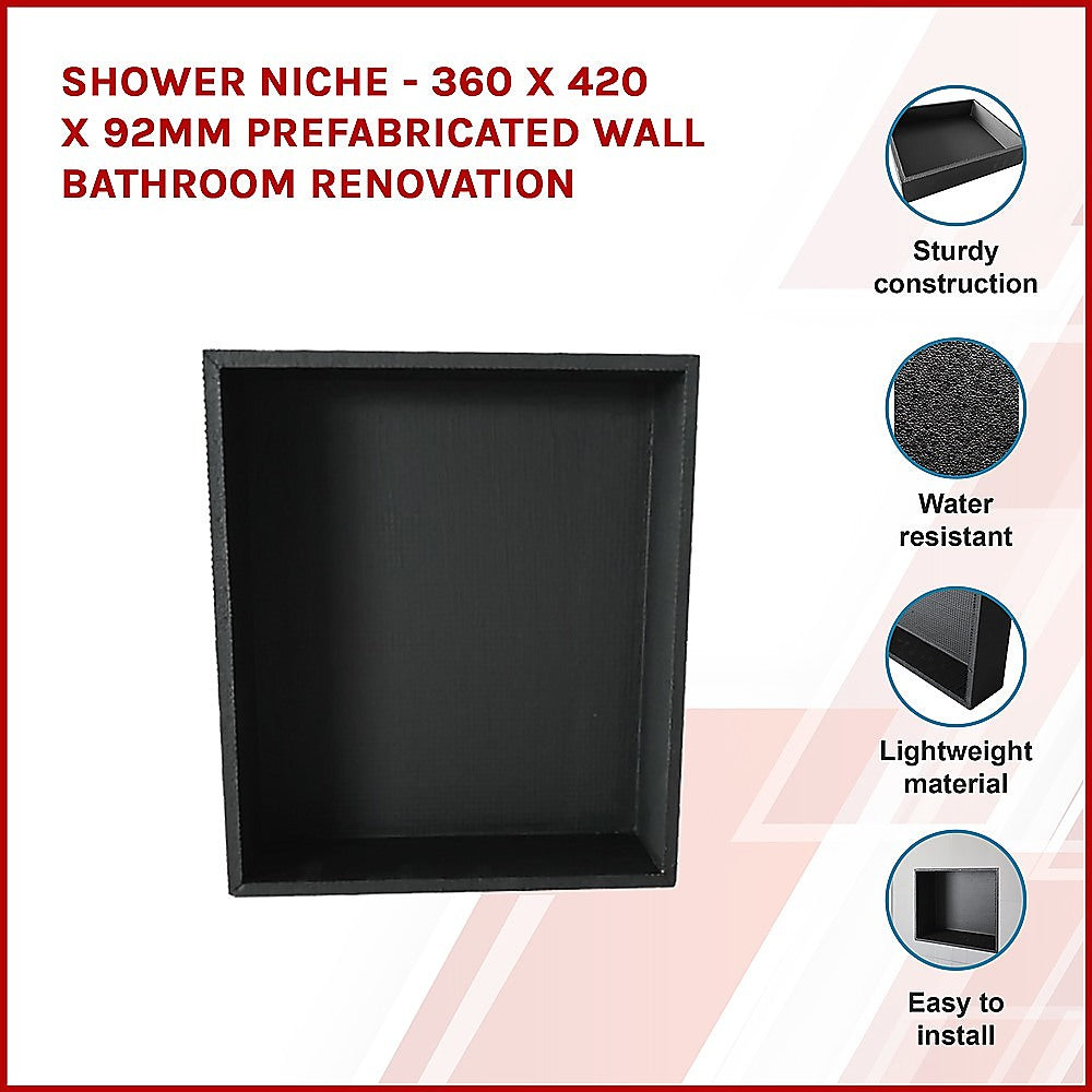 Shower Niche - 360 x 420 x 92mm Prefabricated Wall Bathroom Renovation