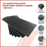 Thumbnail for Tile Backer Insulation Board 10MM: 1200mm x 600mm - Box of 6