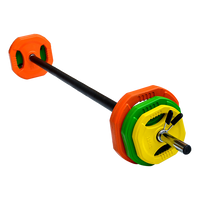 Thumbnail for 20kg Standard Rubber Coloured Barbell