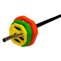 Thumbnail for 20kg Standard Rubber Coloured Barbell