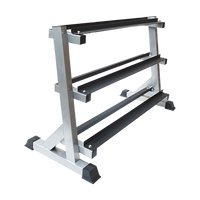 Thumbnail for 3 Tier Dumbbell Rack for Dumbbell Weights Storage