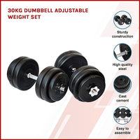 Thumbnail for 30KG Dumbbell Adjustable Weight Set