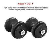 Thumbnail for 20KG Dumbbell Adjustable Weight Set