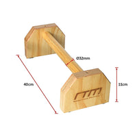 Thumbnail for Wooden Parallette Bars Push Up & Dip Workouts