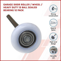 Thumbnail for Garage Door Roller / Wheel / Heavy duty 13 Ball Sealed Bearing 12 Pack