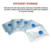 Thumbnail for Vacuum Bags Clothes Sealed Clothing Bag Travel Compact Storage Space Saver x12